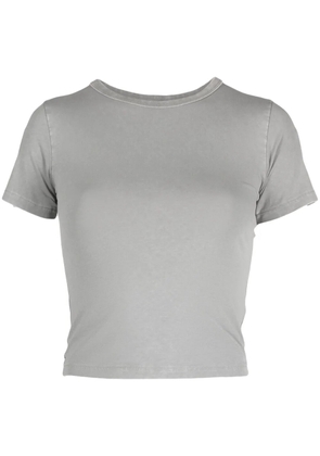 ENTIRE STUDIOS round-neck cropped T-shirt - Grey