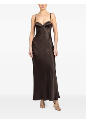 L'Agence Sayla bias-cut dress - Brown