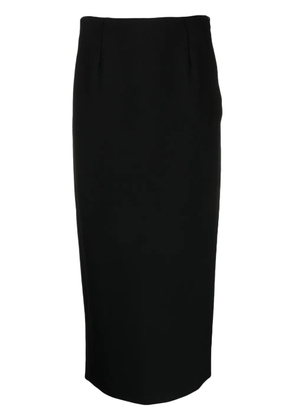 Emporio Armani high-waisted straight skirt - Black