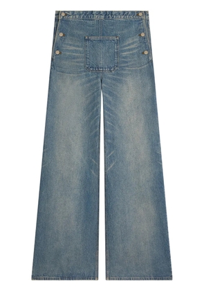 Courrèges mid-rise wide-leg jeans - Blue