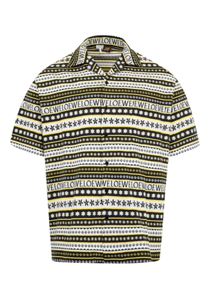 LOEWE patterned short-sleeves shirt - Yellow
