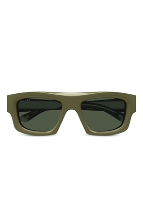 Gucci Eyewear logo print arm - Green