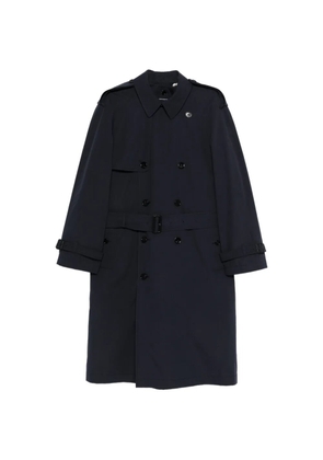 Burberry belted double-breasted coat - Blue