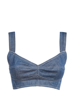 Dolce & Gabbana Pre-Owned denim bustier top - Blue