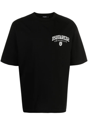 DSQUARED2 logo-print cotton T-shirt - Black