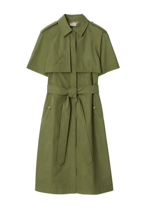 Burberry button-fastening midi dress - Green