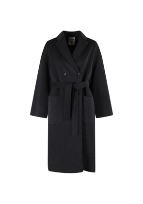 Semicouture Alice belted double-breasted coat - Grey