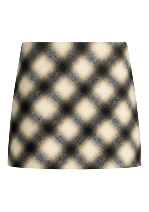 LIU JO checked pattern skirt - Neutrals