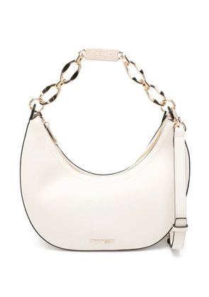 TWINSET logo-plaque shoulder bag - Neutrals