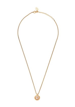 Christian Dior Pre-Owned CD-pendant necklace - Gold