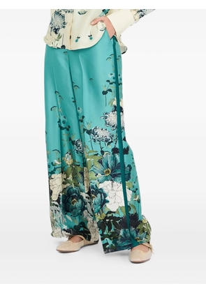 LIU JO floral-print trousers - Green