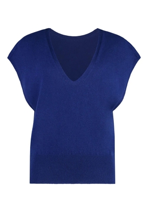 Malo knitted vest - Blue