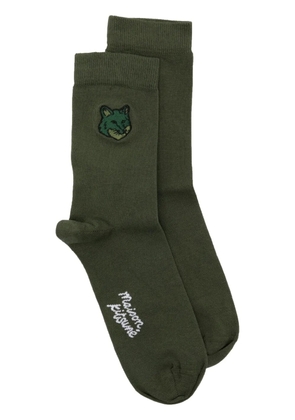 Maison Kitsuné Bold Fox Head socks - Green