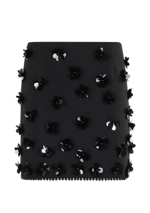 Semicouture Georgina sequin-floral mini skirt - Black