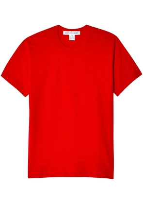 Comme Des Garçons Shirt logo-print cotton t-shirt - Red