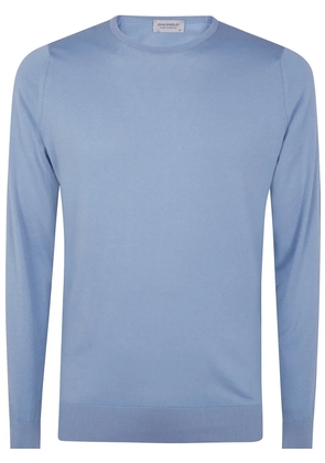 John Smedley knitted t-shirt - Blue
