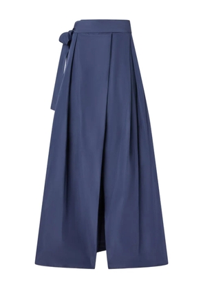 PINKO pleated waist-belt maxi skirt - Blue