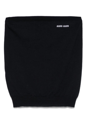 Miu Miu virgin-wool top - Blue