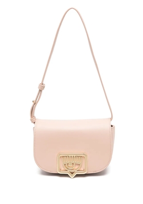 Chiara Ferragni Eyelike-plaque shoulder bag - Pink