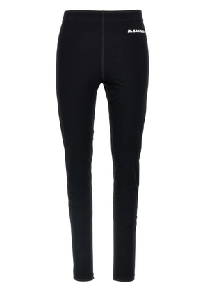 Jil Sander logo-print leggings - Black
