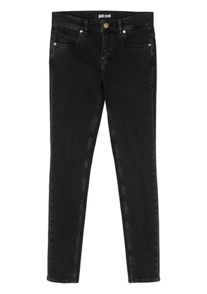 Just Cavalli fringed detail skinny jeans - Black