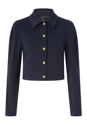 PINKO button-fastening cropped jacket - Blue