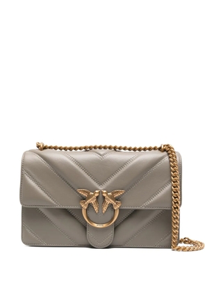 PINKO Love One quilted cross body bag - Grey