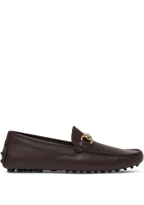 Scarosso Raphael leather driving loafers - Brown
