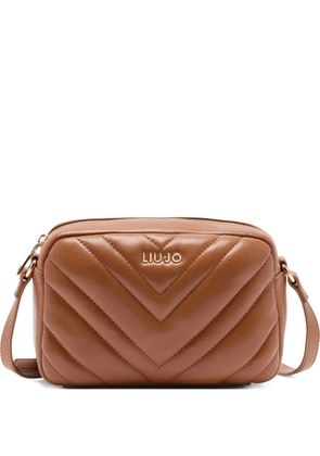 LIU JO small quilted cross body bag - Brown