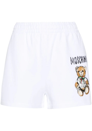 Moschino Teddy Bear-print mini shorts - White