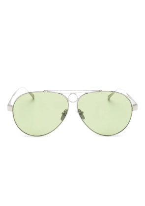 FACE HIDE Hunter pilot-frame sunglasses - Silver