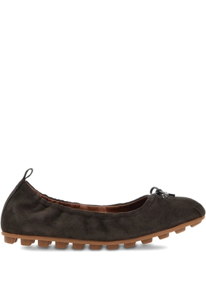 Hogan suede ballerina shoes - Brown