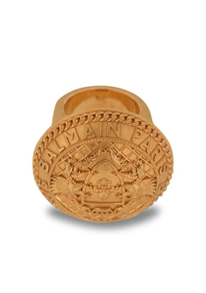 Balmain engraved logo round ring - Gold