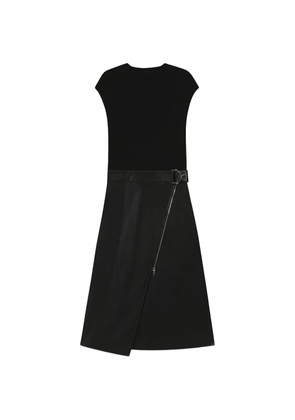 BOSS zip wrap dress - Black