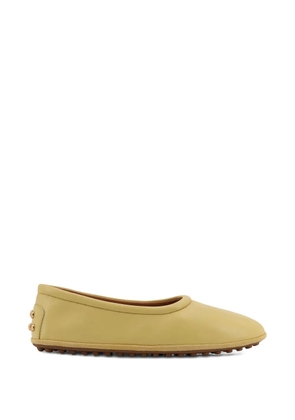 Tod's studded ballet flats - Yellow