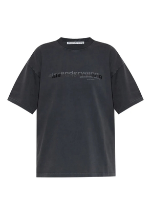 Alexander Wang logo-print T-shirt - Grey