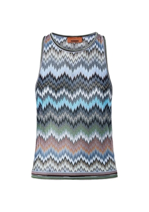 Missoni chevron-pattern top - Blue
