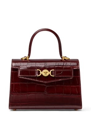 Versace small Medusa '95 croc-effect tote bag - Red