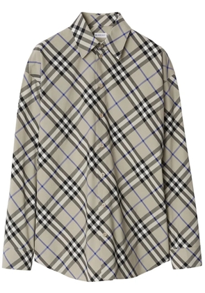 Burberry checked cotton shirt - Neutrals