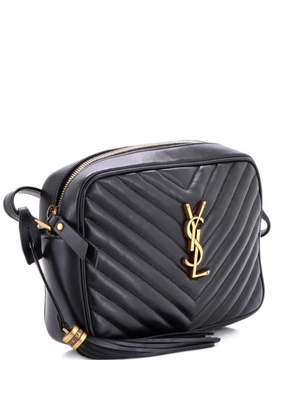 Saint Laurent Pre-Owned Lou Camera Bag Matelasse Chevron Leather Small crossbody bag - Black