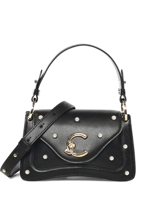 Coccinelle mini C-Me studded leather tote bag - Black