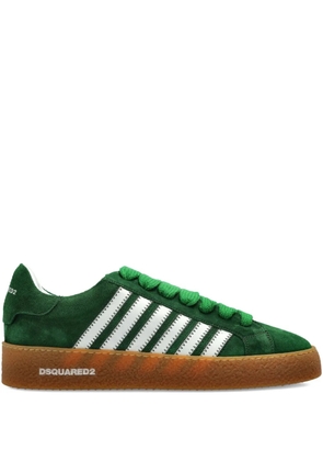 DSQUARED2 Boxer striped suede sneakers - Green