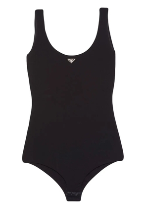 Prada triangle-logo bodysuit - Black