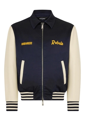 DSQUARED2 zip-fastening bomber jacket - Blue