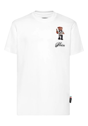 Philipp Plein teddy bear-embellished T-shirt - White