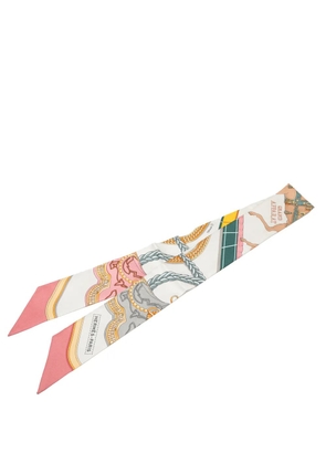 Hermès Pre-Owned 2000-2025 Grand Apparat Silk Twilly Scarf scarves - Pink