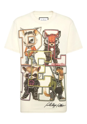 Philipp Plein College Animals T-shirt - Neutrals