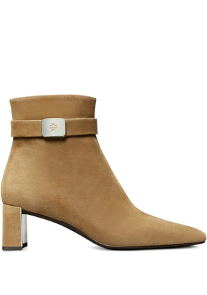 Tory Burch 55mm buckle-detail boots - Neutrals