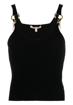 Roberto Cavalli ribbed-knit tank top - Black