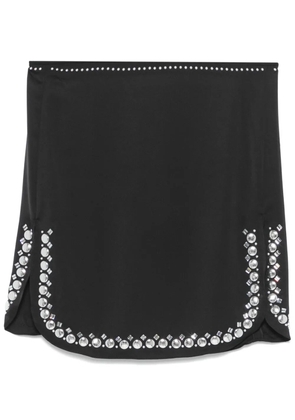 Rabanne studded-hem mini skirt - Black